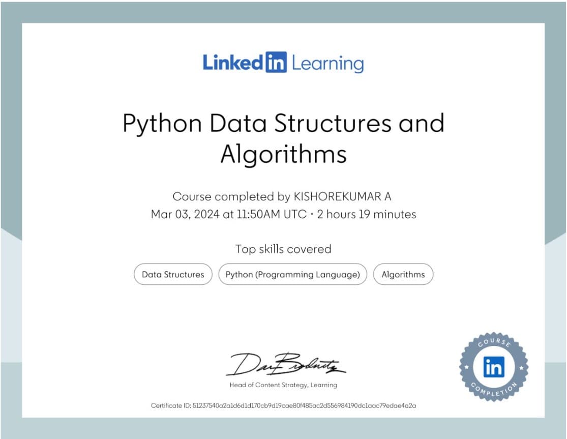 DATA STRUCTURES AND ALGORITHMS