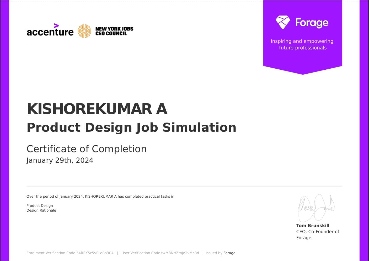 PRODUCT DESIGN JOB SIMULATION